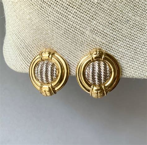 givenchy clip on earrings vintage|antique Givenchy clip earrings.